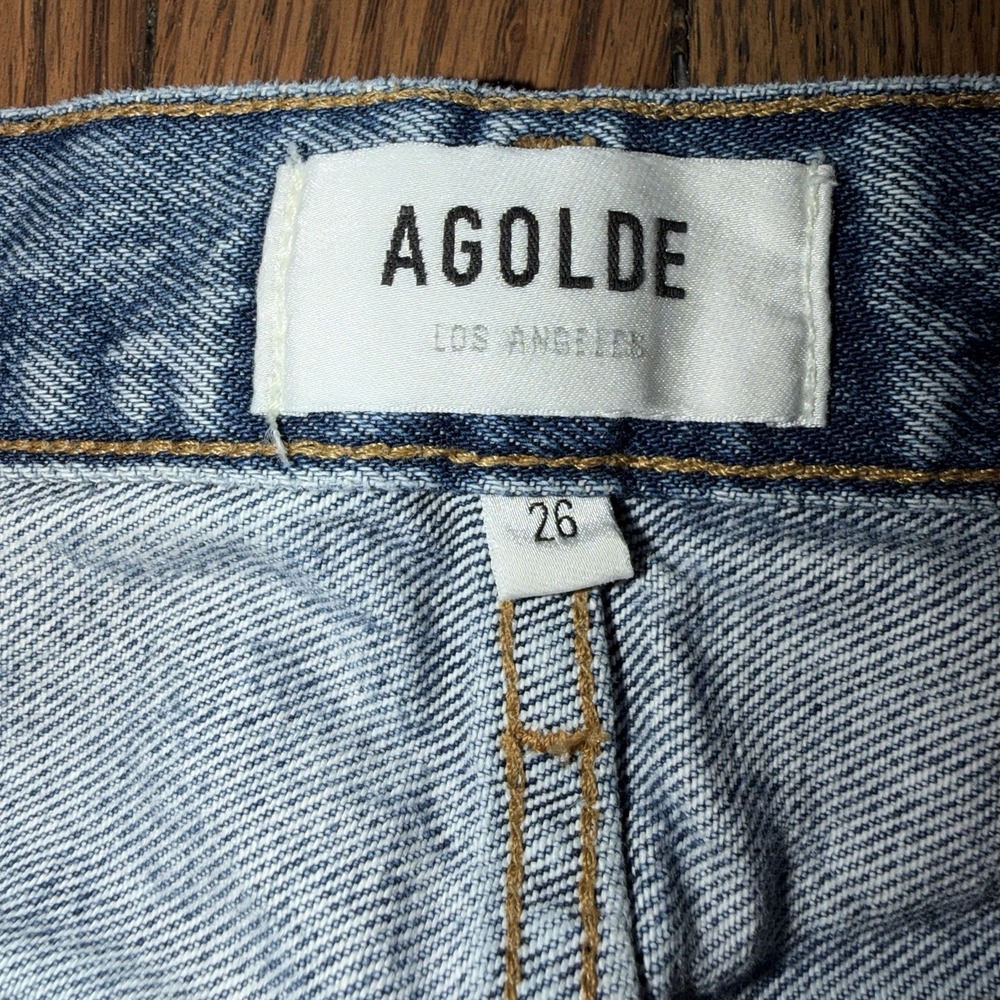 Agolde Women's 90's Jean Loose Fit Ripped Denim Size 26 - Picture 3 of 16